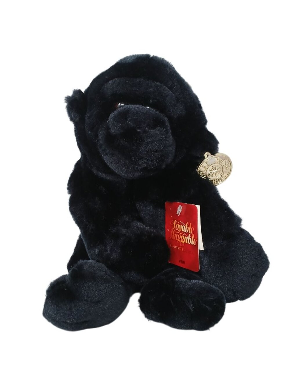 Lovable Huggable LTD Black Plush Gorilla Monkey #00 Walmart Collectors 10" #D-40